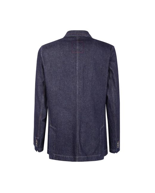 Denim Jackets Uma Wang de hombre de color Blue