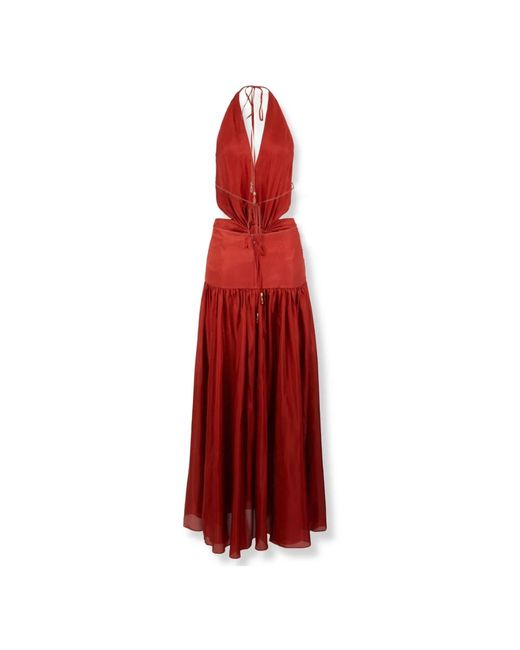 Maxi Dresses Zimmermann de color Red