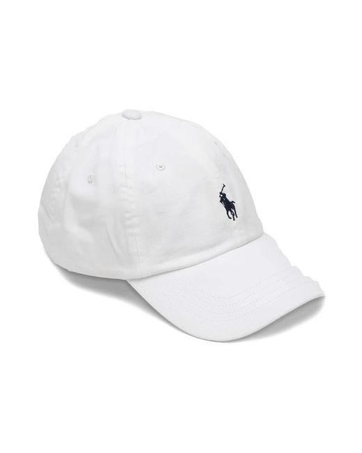 Polo Ralph Lauren Accessoires ,Wit ,Katoen Sport Cap in het White voor heren