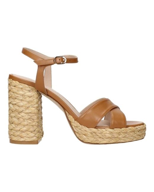 High Heel Sandals di Stuart Weitzman in Metallic
