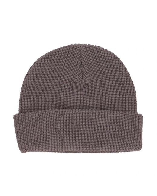 Huf Accessoires ,Grijs ,Licht Pruim Beanie Set Met Geborduurd Logo in het Gray