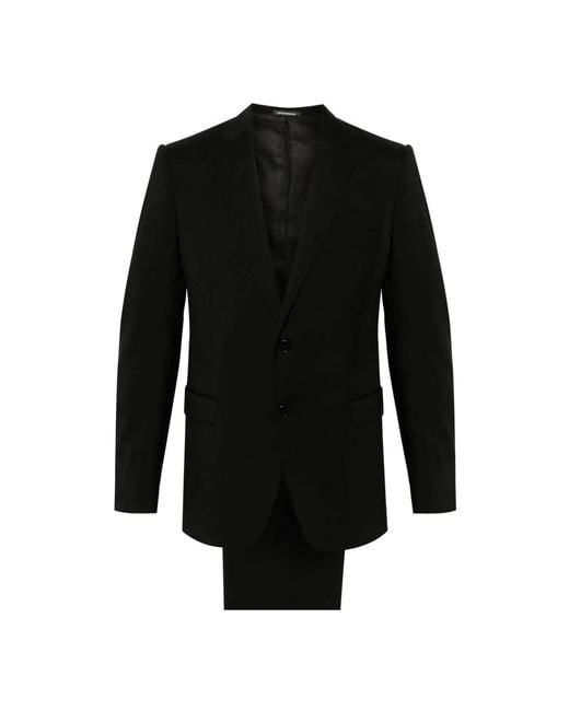 Emporio Armani Men's Black Single Breasted Suits