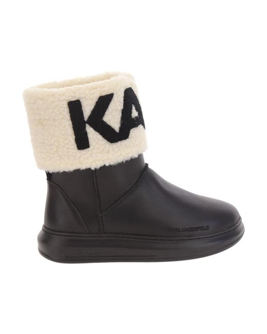 Karl Lagerfeld Black Winter Boots