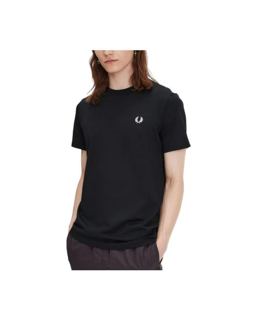 Fred Perry Klassisches laurel logo t-shirt in Black für Herren