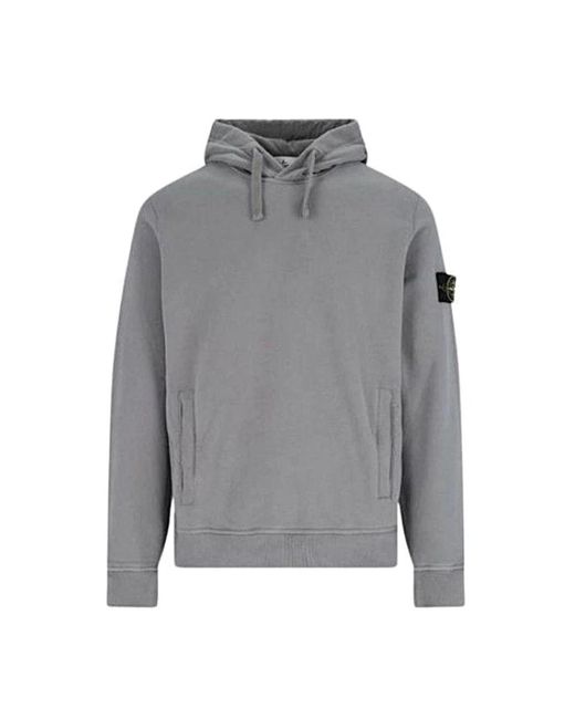 Stone Island Gray Hoodies for men