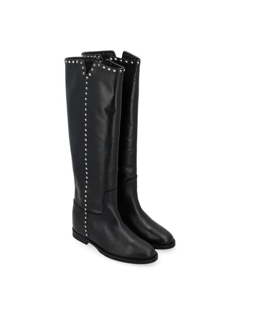 Via Roma 15 Black High Boots