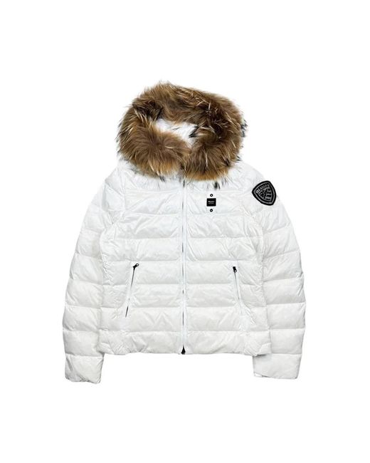 Blauer White Arcadia Daunenjacke