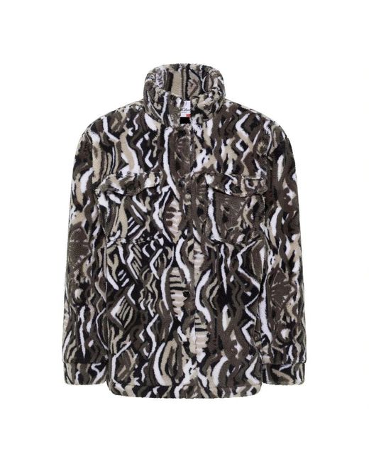 carlo colucci Gemütliche Teddyjacke in Black für Herren