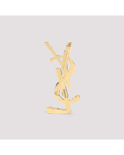 Saint Laurent Metallic Brooches