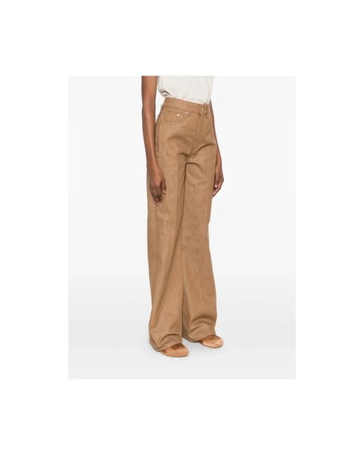 Wide Jeans A.P.C. de color Natural