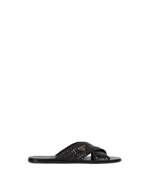 Prada Black Slippers