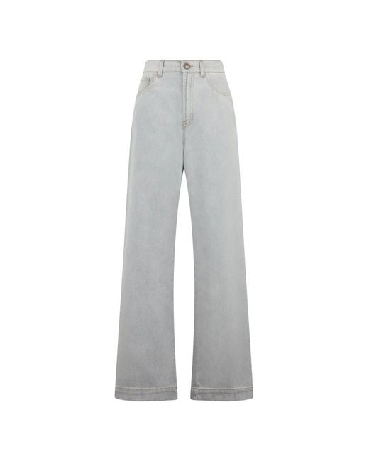 Moorer Gray Wide Jeans