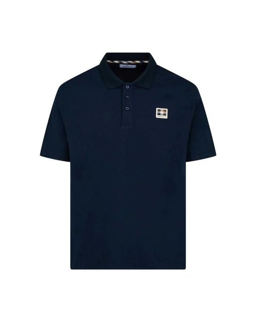 Aquascutum Blue Polo Shirts for men