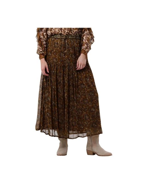 Louizon Maxi Skirts in het Brown