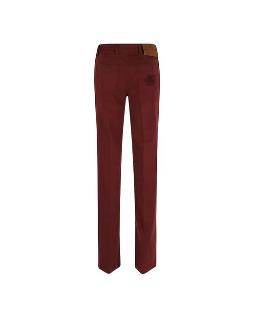 Etro Red Slim Fit Jeans