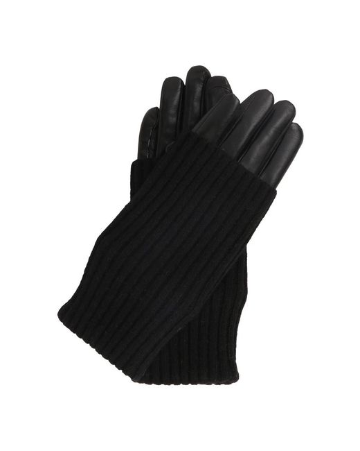 Kazar Accessoires ,Zwart ,Leer Leren Handschoenen Met Decoratieve Overlays in het Black