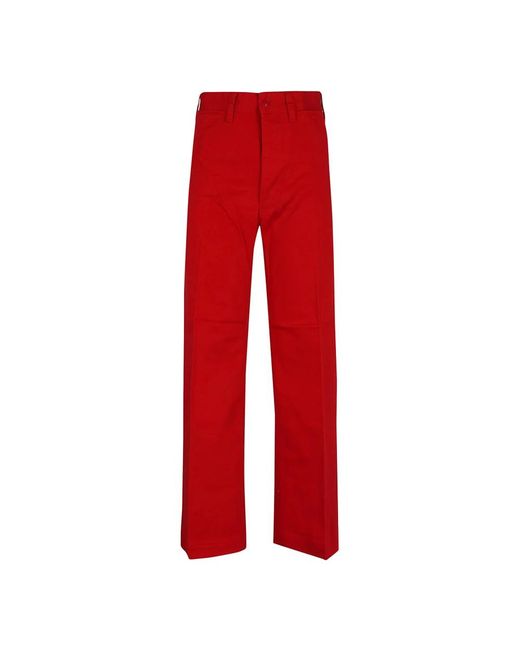 Ralph Lauren Red Straight Trousers