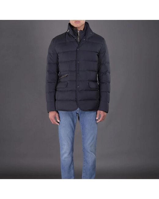 Moorer Blue Down Jackets for men