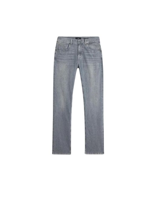 7 For All Mankind Blue Straight Jeans for men