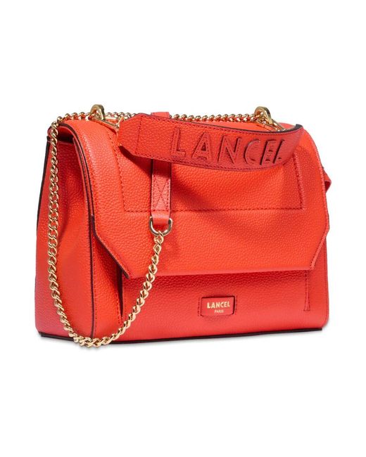 Lancel Red Ninon Schultertasche