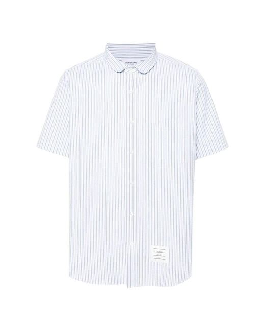 Thom Browne Kurzarmhemd in White für Herren