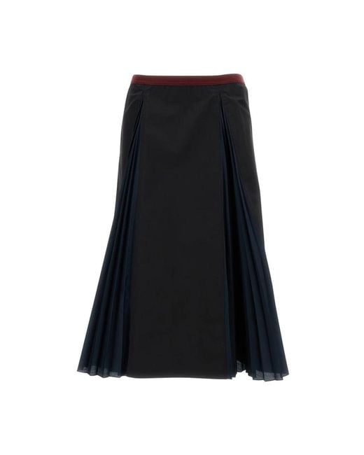Midi Skirts Plan C en coloris Black