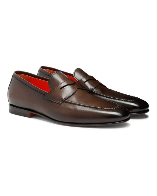 Santoni Loafers in Brown für Herren