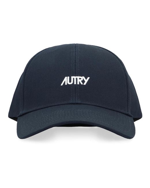 Autry Accessoires ,Blauw ,Katoen Logo Baseball Cap in het Blue