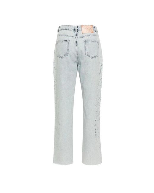 Twin Set Gray Straight Jeans