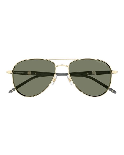 Montblanc Sonnenbrille mb0345s farbe 004,goldene sonnenbrille mit originalzubehör in Multicolor für Herren