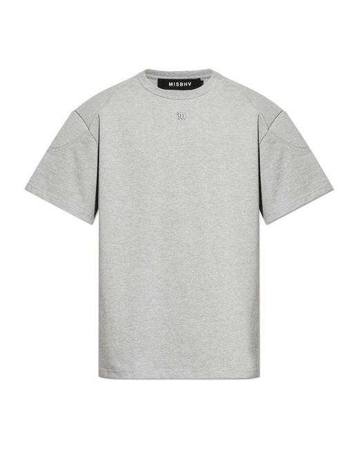 M I S B H V T-shirt mit gesticktem logo in Gray für Herren