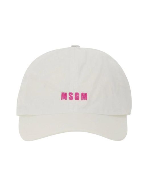 MSGM Caps in het White