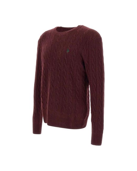 Polo Ralph Lauren Purple Round-Neck Knitwear for men