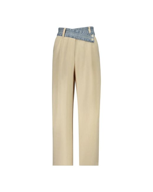 Desigual Natural Straight Trousers