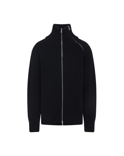 Dries Van Noten Black Zip-Throughs for men