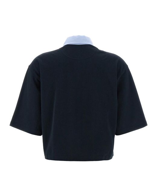 Stella McCartney Blue Polo Shirts