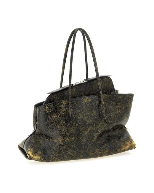 The Attico Black La Passeggiata Medium Shoulder Bag