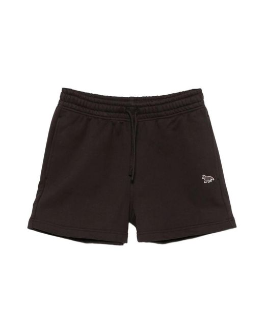 Maison Kitsuné Black Short Shorts