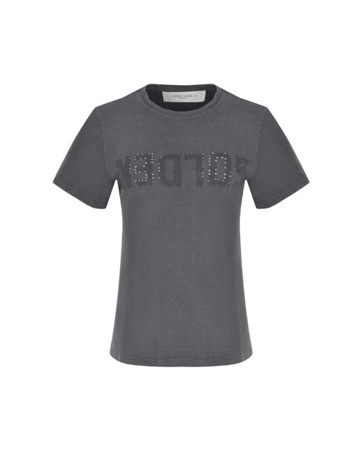 Golden Goose Deluxe Brand Gray Distressed T-Shirt