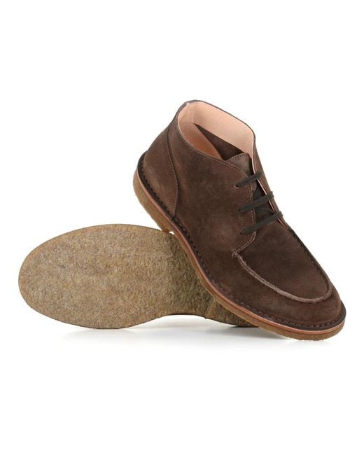 Astorflex Dunkelbraune Wildleder Wüstenstiefel in Brown für Herren