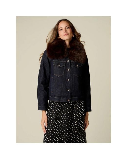 Denim Jackets Oltre de color Blue
