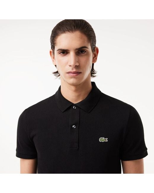 Lacoste Polo Shirts in Black for Men | Lyst
