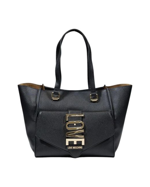 Love Moschino Black Tote Bags