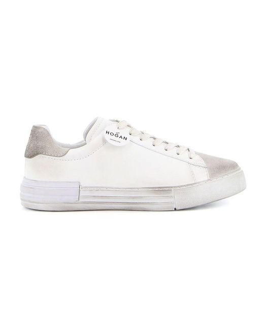 Hogan Heren Sneakers Wit led interactive sneaker | Van den Assem