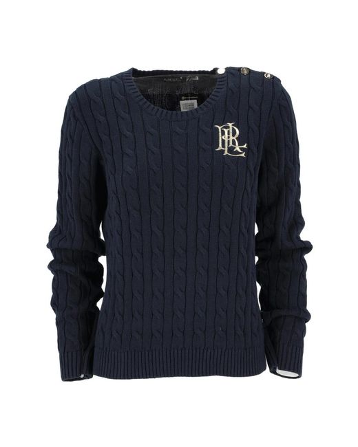 Ralph Lauren Blue Round-Neck Knitwear