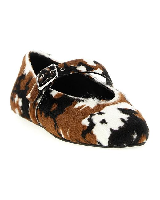 Le Silla Danielle Ballet Flat in het Brown
