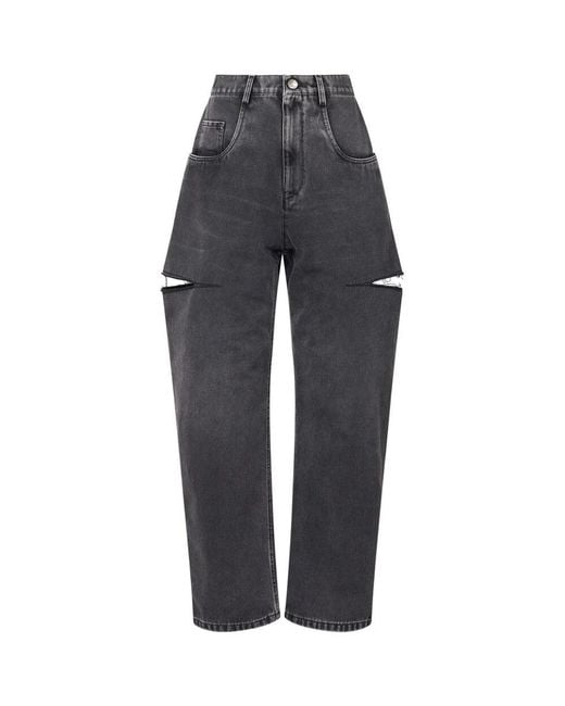 Straight jeans Maison Margiela de color Gray