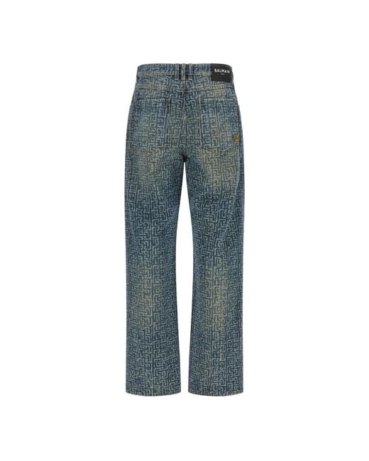 Balmain Jeans Monogram in het Blue voor heren