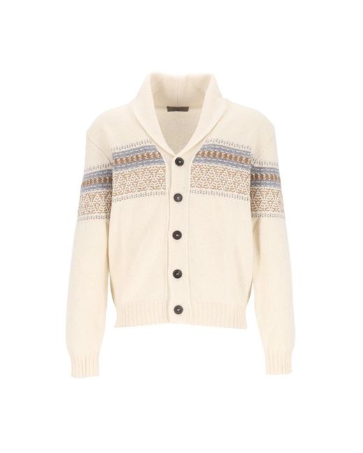 Cardigans Corneliani de hombre de color Natural