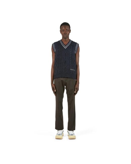 Philippe Model Black Sleeveless Jumpers for men